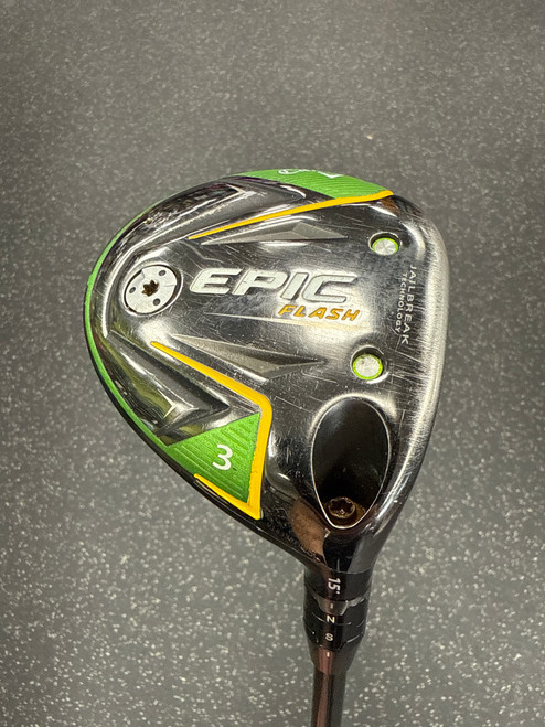 Vist Large View of Product Image Which is Used Callaway EPIC FLASH Mens Fairway Wood RH 3 Wood