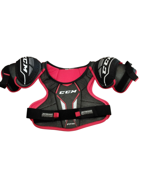 Vist Large View of Product Image Which is Used CCM FT350 Junior Shoulder Pads SM