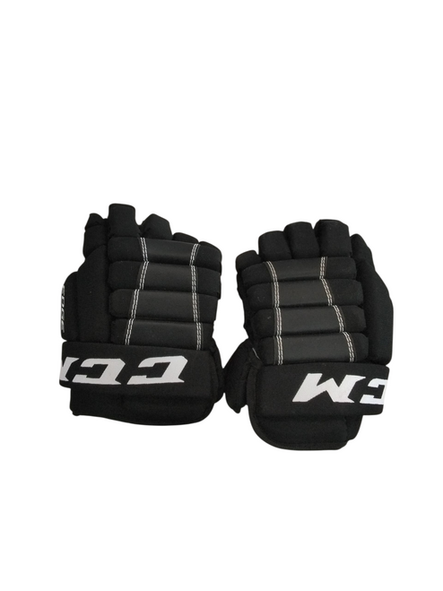 Vist Large View of Product Image Which is Used CCM EDGE Junior Gloves Black 9"