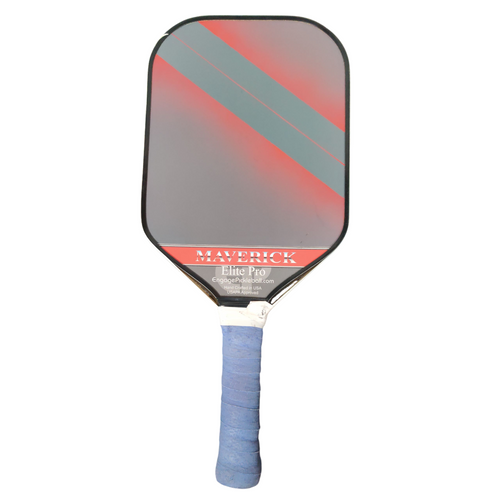 Vist Large View of Product Image Which is Used MAVERICK ELITE PRO Pickleball Racquet White