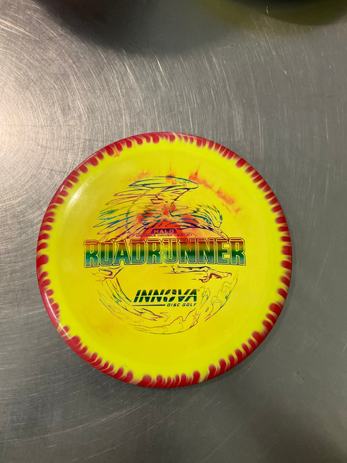 Vist Large View of Product Image Which is Used Innova ROADRUNNER Disc Golf Driver Yellow