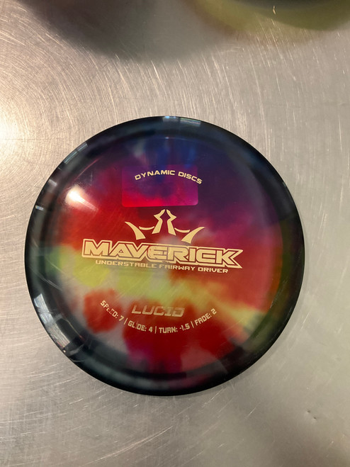 Vist Large View of Product Image Which is Used Dynamic Discs MAVERICK Disc Golf Driver Navy Blue