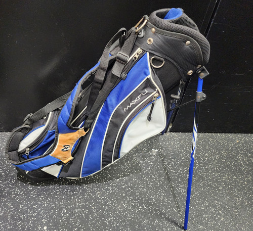 Vist Large View of Product Image Which is Used Maxfli REV 3 Jr Stand Bag Navy Blue