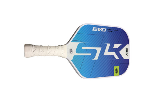 Vist Large View of Product Image Which is Used Selkirk EVO CONTROL MAX Pickleball Racquet Royal Blue
