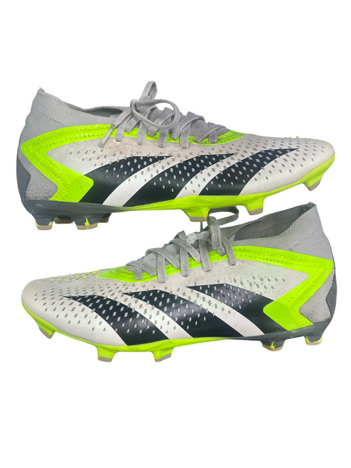 Vist Large View of Product Image Which is Used Adidas Soccer Cleats White Senior 8