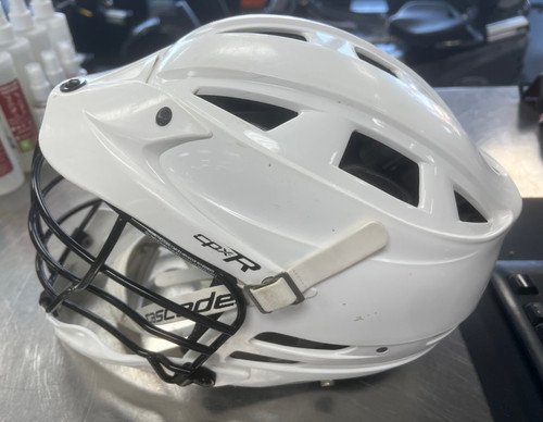 Vist Large View of Product Image Which is Used Cascade CPX-R Lacrosse Helmet White MD
