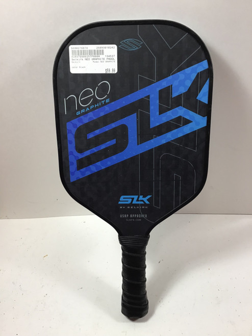 Vist Large View of Product Image Which is Used Selkirk NEO GRAPHITE Pickleball Racquet Black