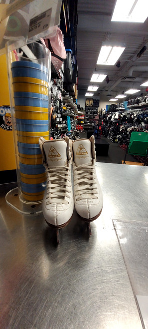 Vist Large View of Product Image Which is Used Jackson MYSTIQUE Girls Figure Skate White Youth 11.5
