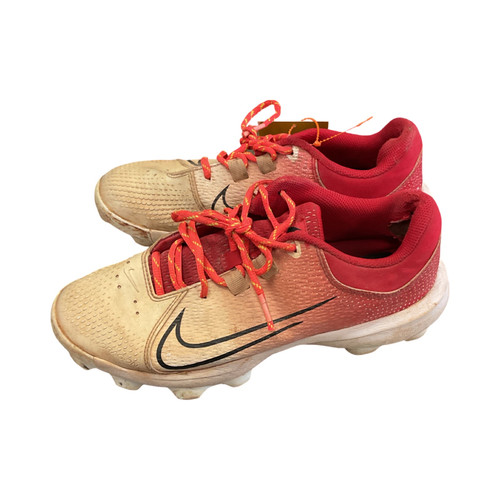 Vist Large View of Product Image Which is Nike HYPERDIAMOND 4 BB/SB Cleats Red Senior 8.5