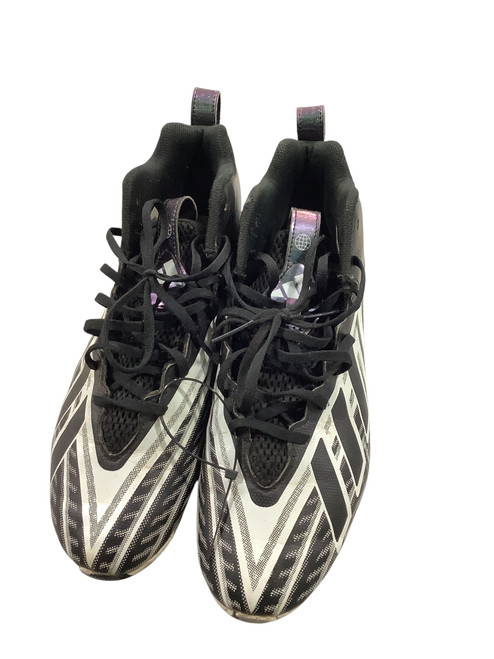 Vist Large View of Product Image Which is Used Adidas Adult FB Cleats Black And White Senior 9.5