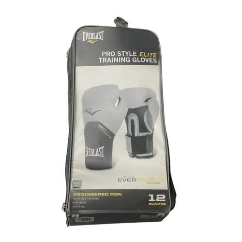 Vist Large View of Product Image Which is Used Everlast Boxing Gloves White LG