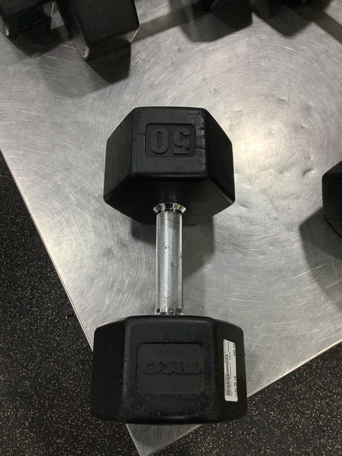Vist Large View of Product Image Which is Used TKO Hex Dumbbell (Each) 50 lb