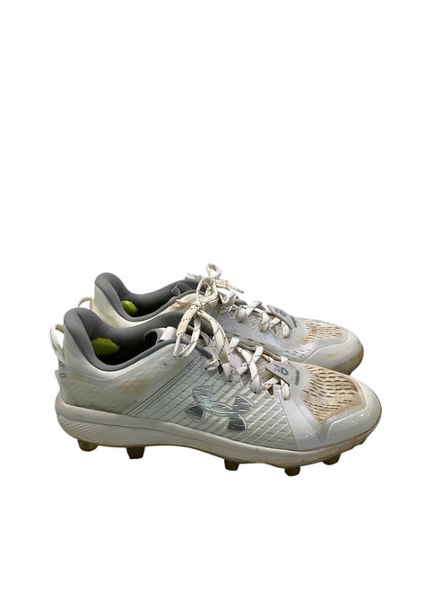 Vist Large View of Product Image Which is Used Under Armour YARD LOW BB/SB Cleats White Senior 10