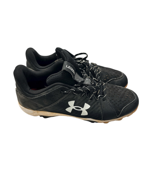 Vist Large View of Product Image Which is Used Under Armour LEADOFF BASEBALL CLEAT BB/SB Cleats Black Senior 8.5