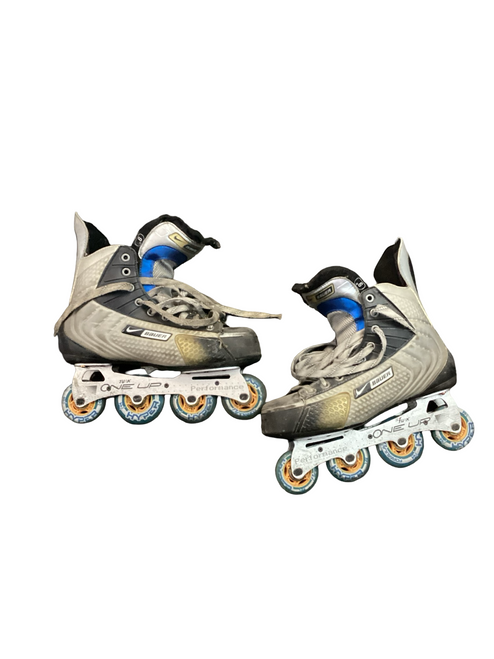 Vist Large View of Product Image Which is Used Bauer NIKE BAUER SPEED Senior Roller Quad Skates Grey Senior 9