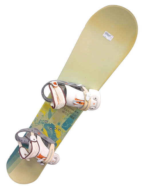 Vist Large View of Product Image Which is Used Salomon TRANSFER Mens Board/Bindings Yellow 156 cm