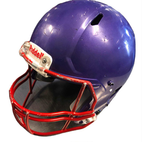 Vist Large View of Product Image Which is Used Riddell SPEED Football Helmet Purple Large