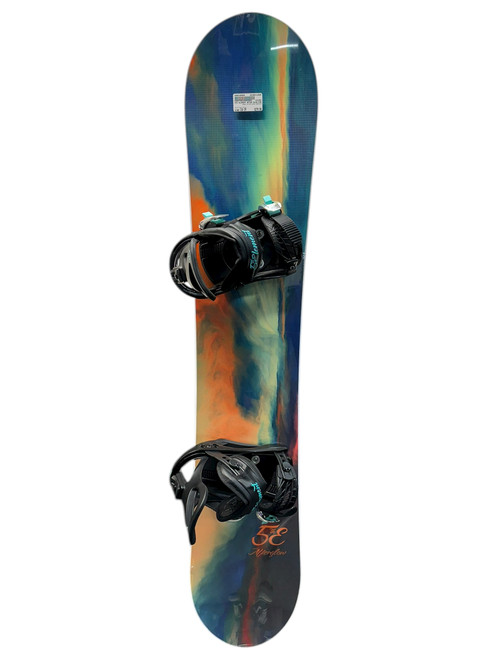 Vist Large View of Product Image Which is New AFTER GLOW COMPLETE Womens Board/Bindings Navy Blue 138 cm