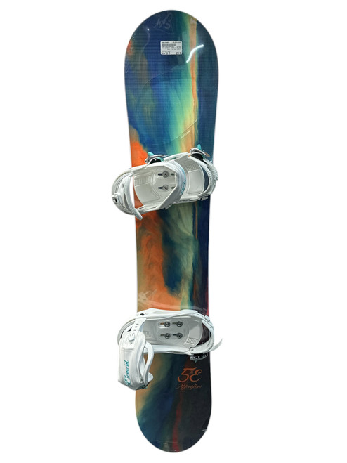 Vist Large View of Product Image Which is New AFTER GLOW COMPLETE Womens Board/Bindings Navy Blue 138 cm