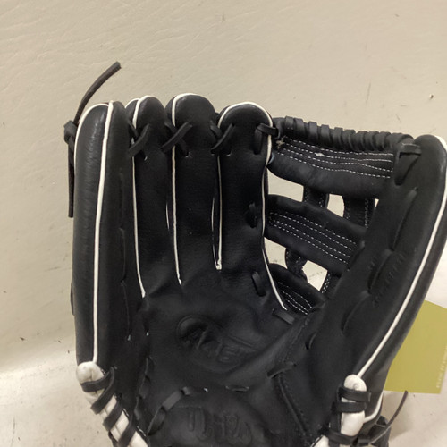 Vist Large View of Product Image Which is Used Wilson A450 BB/SB Glove LH Throw Black 12"