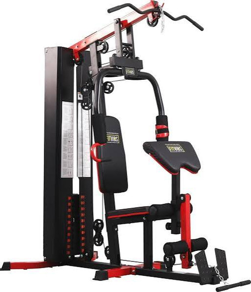 Vist Large View of Product Image Which is Used FIT VIDS HOME GYM 112LB STACK Home Gym w/Plates