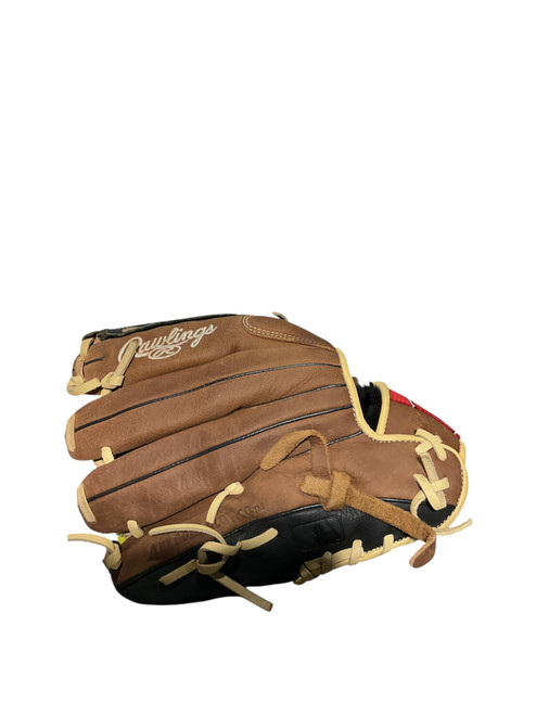 Vist Large View of Product Image Which is Used Rawlings PREMIUM SERIES GLOVE BB/SB Glove RH Throw Brown 12"