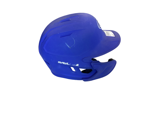 Vist Large View of Product Image Which is Used Rawlings HELMET W/ CHIN GAURD Batting Helmet No Mask Royal Blue MD