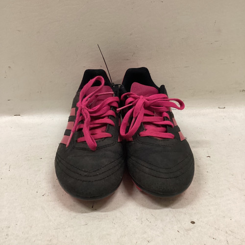 Vist Large View of Product Image Which is Used Adidas Soccer Cleats Black And Pink Junior 02.5