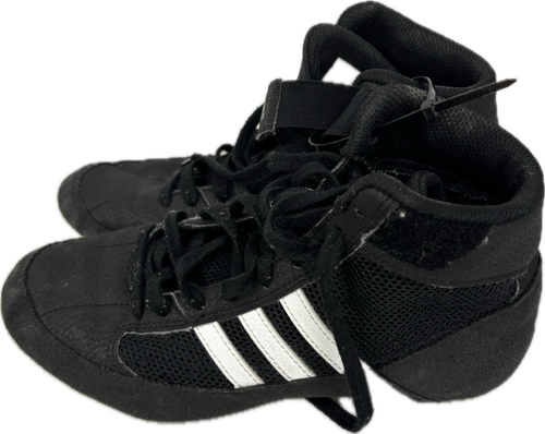 Vist Large View of Product Image Which is Used Adidas Wrestling Shoes Black Junior 04.5