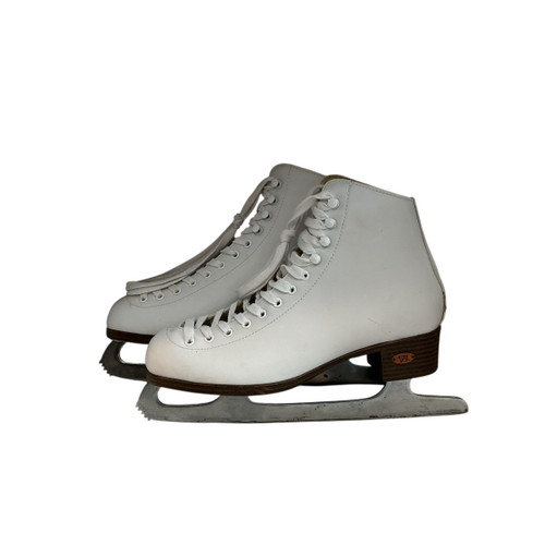 Vist Large View of Product Image Which is Used Riedell FIGURE SKATE WomensFigure Skate White Senior 7