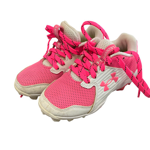 Vist Large View of Product Image Which is Used Under Armour LEADOFF BB CLEAT BB/SB Cleats Pink Youth 10.0