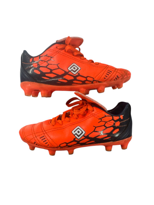 Vist Large View of Product Image Which is Used Soccer Cleats Orange Youth 12.0