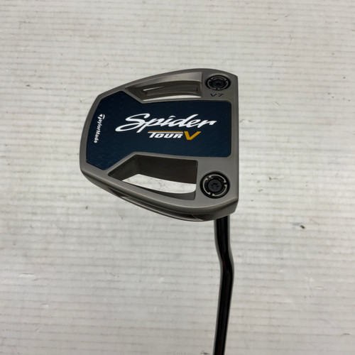 Vist Large View of Product Image Which is Used Taylormade SPIDER TOUR V TOUR ISSUE DOUBLE BEND Mens Putter RH