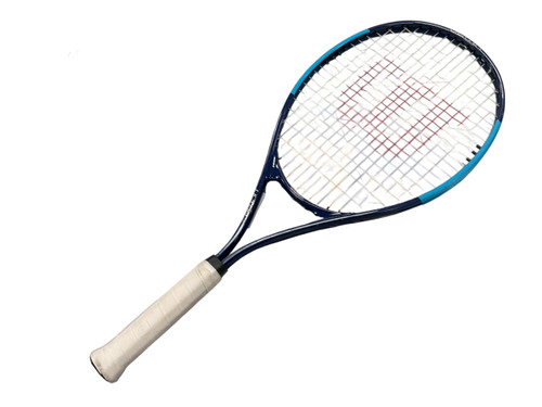 Vist Large View of Product Image Which is USED Wilson ULTRA POWER XL Adult Tennis Racquet Royal Blue 3 3/8"