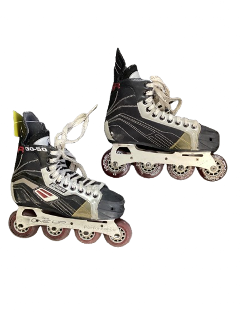 Vist Large View of Product Image Which is Used Bauer MEGA 30-50 Senior Aggressive Skates Black Senior 6