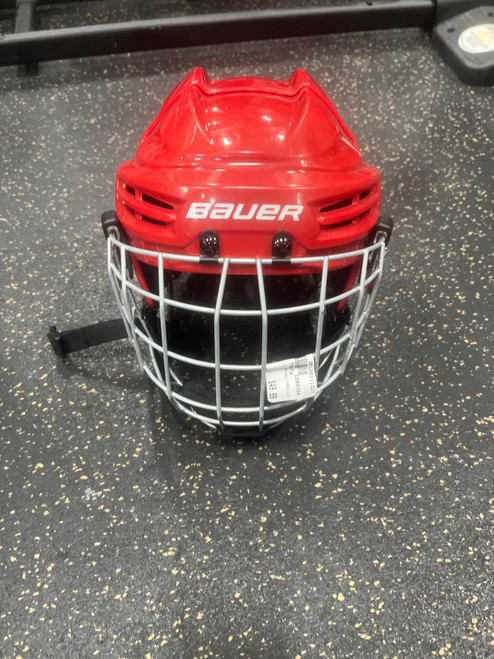 Vist Large View of Product Image Which is Used Bauer PRODIGY Helmet Cage Combo Red SM