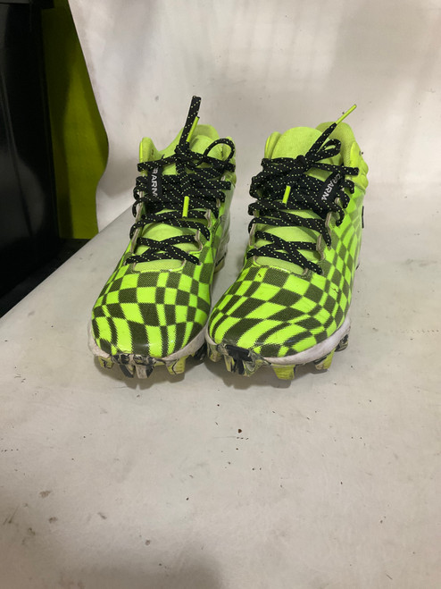 Vist Large View of Product Image Which is Used Under Armour UA FOOTBALL CLEATS Jr FB Cleats Lime Green Junior 05