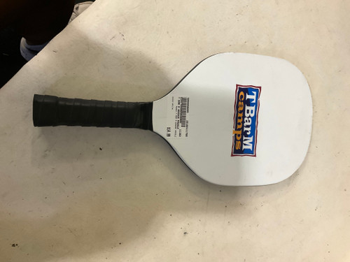 Vist Large View of Product Image Which is Used T BAR M WOODEN PADDLE Pickleball Racquet White