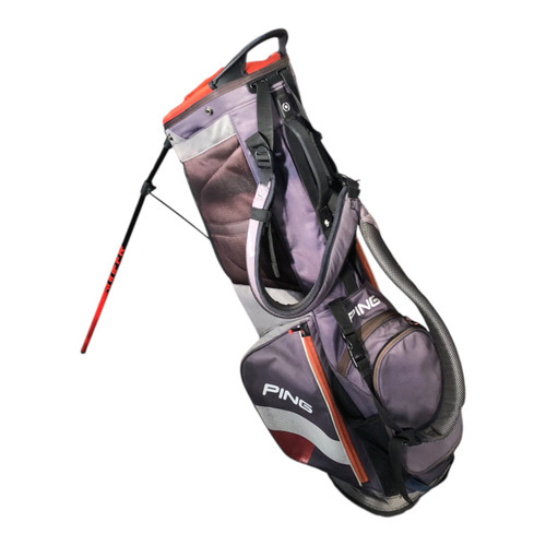 Vist Large View of Product Image Which is Used Ping HOOFER LITE Mens Stand Bag Black/Orange/Grey