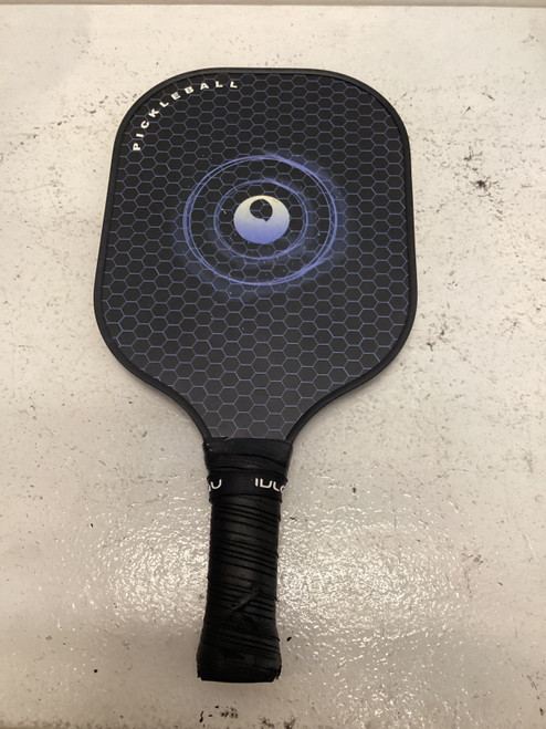 Vist Large View of Product Image Which is Used Pickleball Racquet Black And Navy Blue