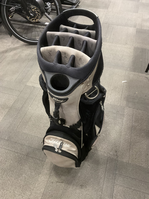 Vist Large View of Product Image Which is Used Titleist BLACK CART BAG Mens Cart Bag Black