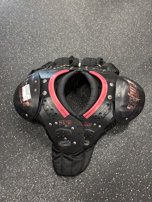 Vist Large View of Product Image Which is Used Schutt SI750 FB Shoulder Pads Black SM