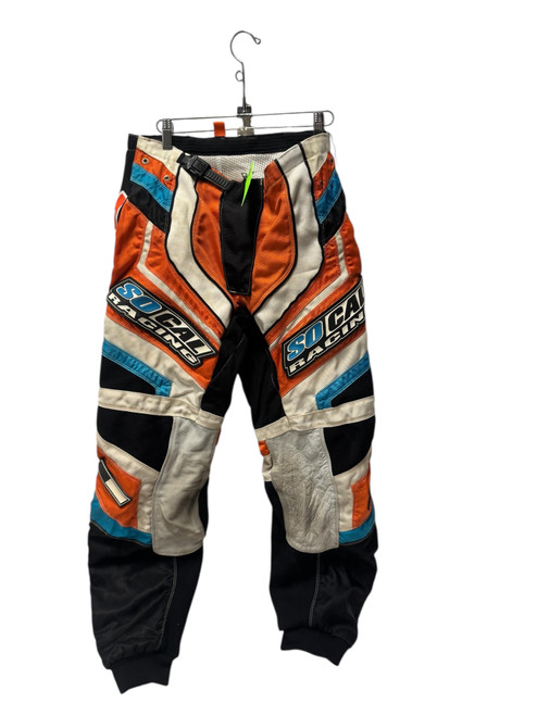 Vist Large View of Product Image Which is Used SOCAL RACING Motocross Pants Orange 32"