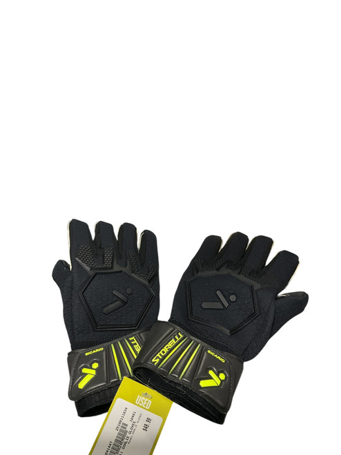 Vist Large View of Product Image Which is Used Storelli GOALIE GLOVES Soccer Goalie Gloves Black 11