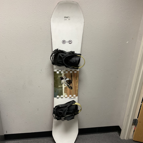 Vist Large View of Product Image Which is Used Ride BENCHWARMER Mens Board/Bindings White 159 cm
