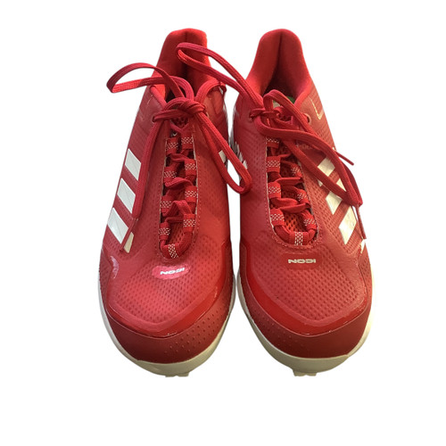 Vist Large View of Product Image Which is Used Adidas ICON SZ 7 RED METAL SPIKES BB/SB Cleats Red Senior 7