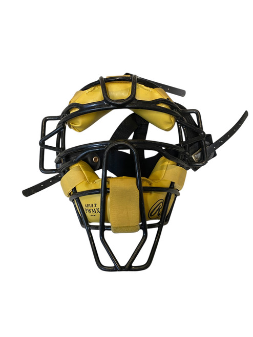 Vist Large View of Product Image Which is Used Rawlings BLACK MASK Umpire Mask