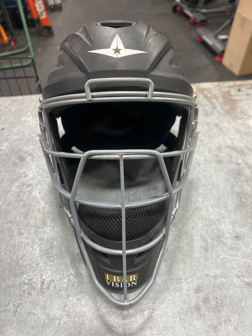 Vist Large View of Product Image Which is Used All Star HELMET W/MASK Catchers Helmet w/Mask Black LG