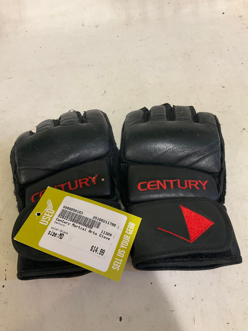 Vist Large View of Product Image Which is Used Century Martial Arts Gloves Black MD