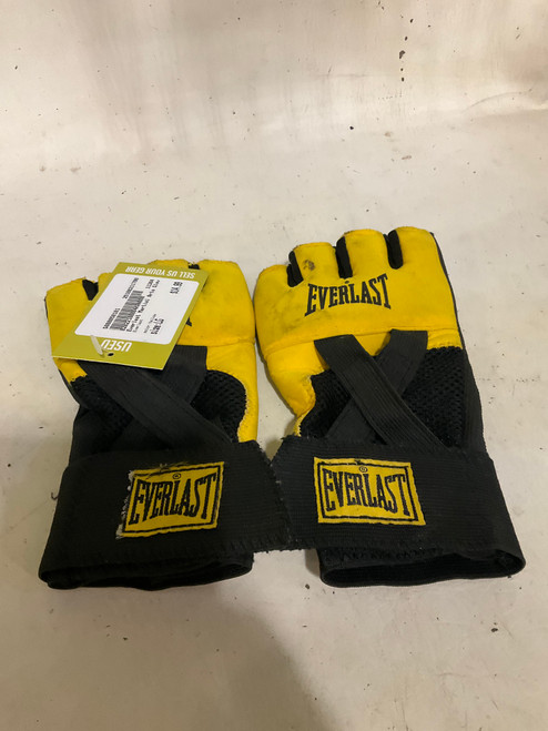 Vist Large View of Product Image Which is Used Everlast Martial Arts Gloves Yellow LG